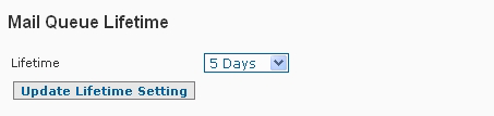 Anti-Spam Firewall Advanced Settings Mailqueue Lifetime