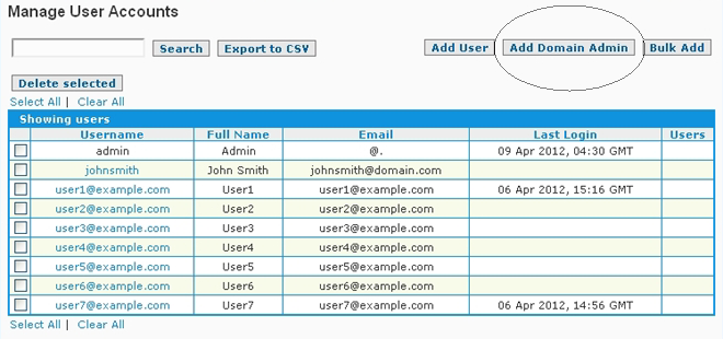 Anti-Spam Firewall Domain Admin Accounts