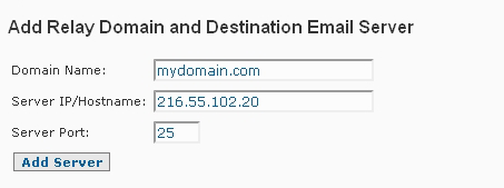 Anti-Spam Firewall Add IP Domain