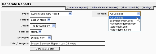Anti-Spam Firewall Mail Log Reports 2