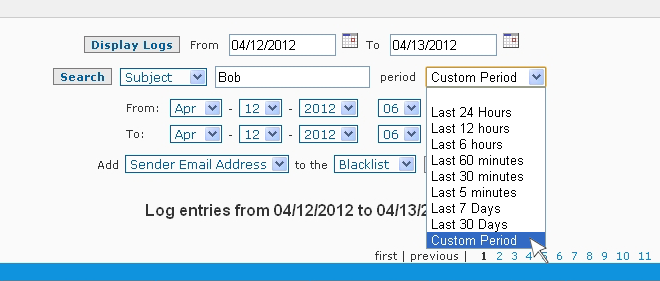 Anti-Spam Firewall Mail Log Viewer Search 2