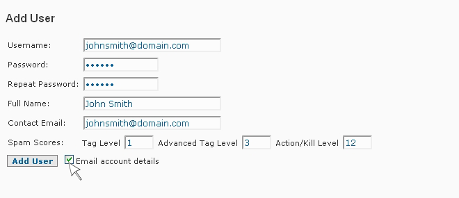 Anti-Spam Firewall Manage Users 3