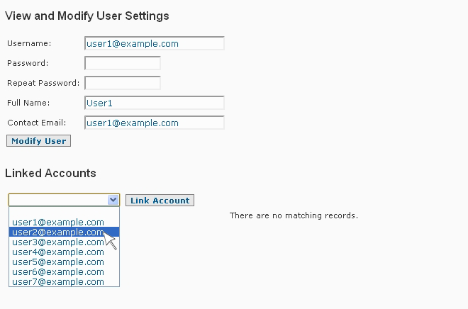 Anti-Spam Firewall Manage Users Link Accounts