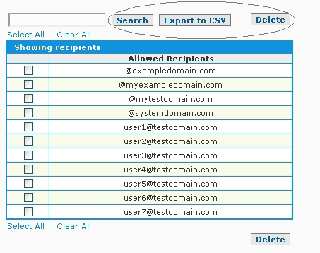 Anti-Spam Firewall Recipient Verification Search