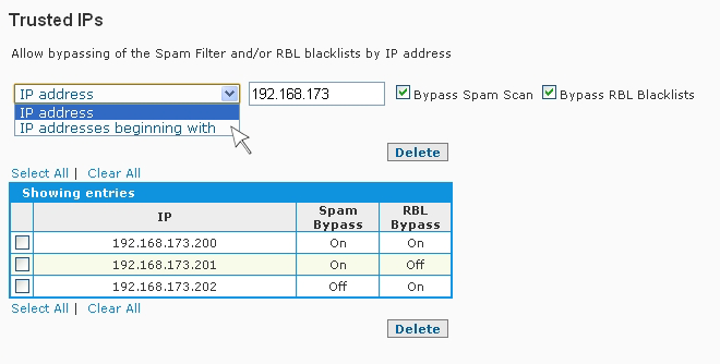 Anti-Spam Firewall Trusted IPs 2